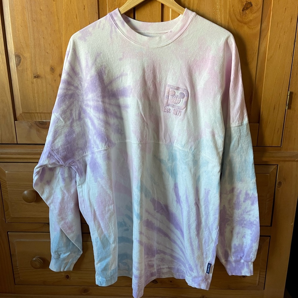 Walt Disney World WDW Spirit Jersey Tie Dye Pastel Colors Adult XL